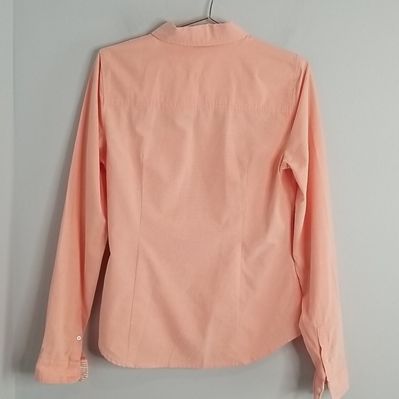 Coral Button Down Dress Shirt flip cuffs - Picture 4 of 8
